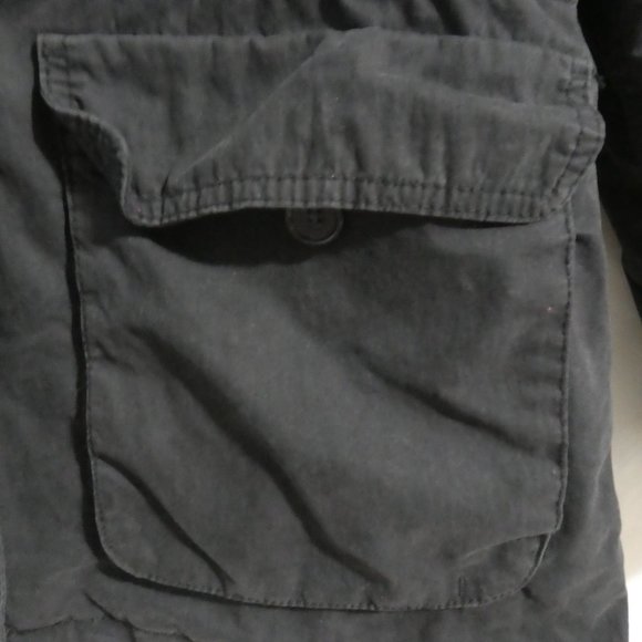 OLD NAVY | small | Hooded Faded Black Jacket | Button Out Quilted Lining | GUC - Picture 7 of 15